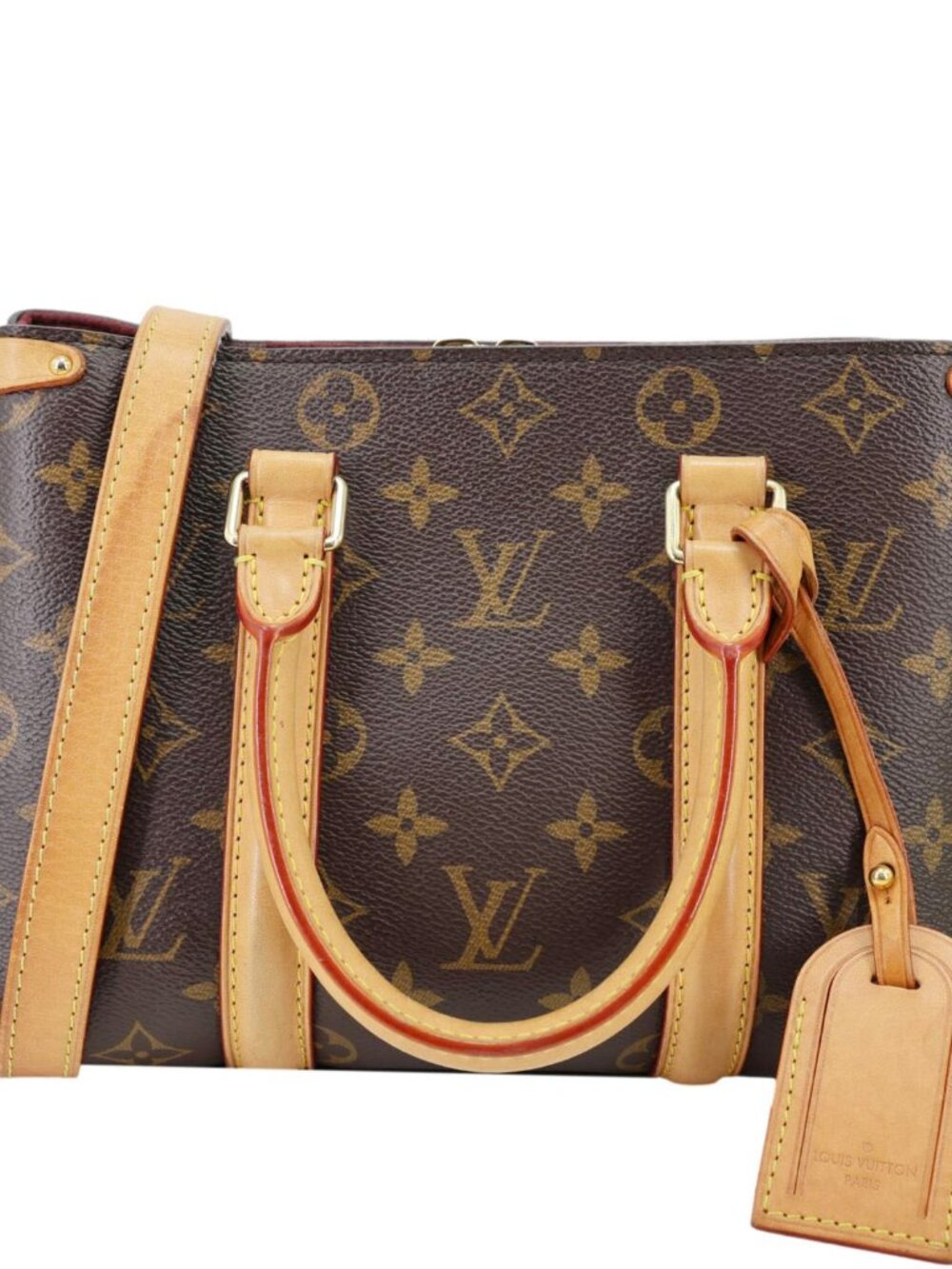 Louis Vuitton Soufflot BB Monogram Canvas Shoulder Crossbody Bag Brown